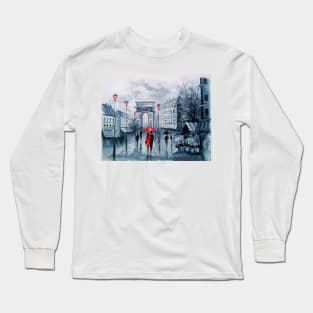 Triumphal arch in Paris Long Sleeve T-Shirt